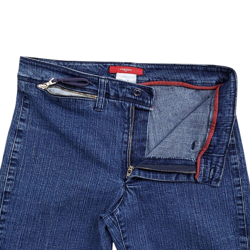 Vintage Vertigo Paris Bootcut Jeans Womens Size 4 Denim France Y2K - Picture 4 of 11